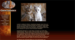 Desktop Screenshot of cheetahsdenbengals.com